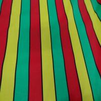 Coton melange a bandes vert jaune rouge4