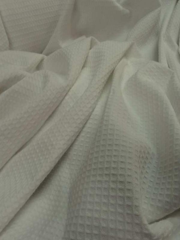 Coton nid d abeille ecrue