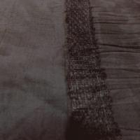 coton plissé permanent imprimé tie-and dye ton marron