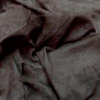 tissu coton plissé permanent imprimé tie-and dye ton marron