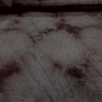 coton plissé permanent imprimé tie-and dye ton marron