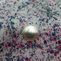 Coton popeline blanc cassé imprimé liberty ton noir,taupe,vert et rose