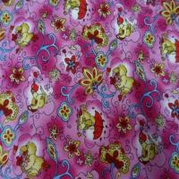 Coton rose imprime canard en 1 40m de large