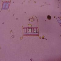 Coton rose imprime enfant pour les petits6
