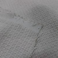 tissu Coton LIN  tissage tricoté blanc cassé en ligne