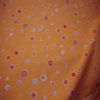 Coton ton orange imprime en 1 50m de large7
