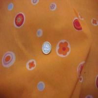 Coton ton orange imprime en 1 50m de large9