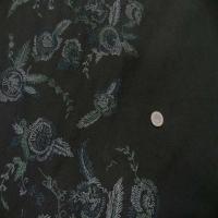 Coton ton vert anglais brode en 1 40m de large