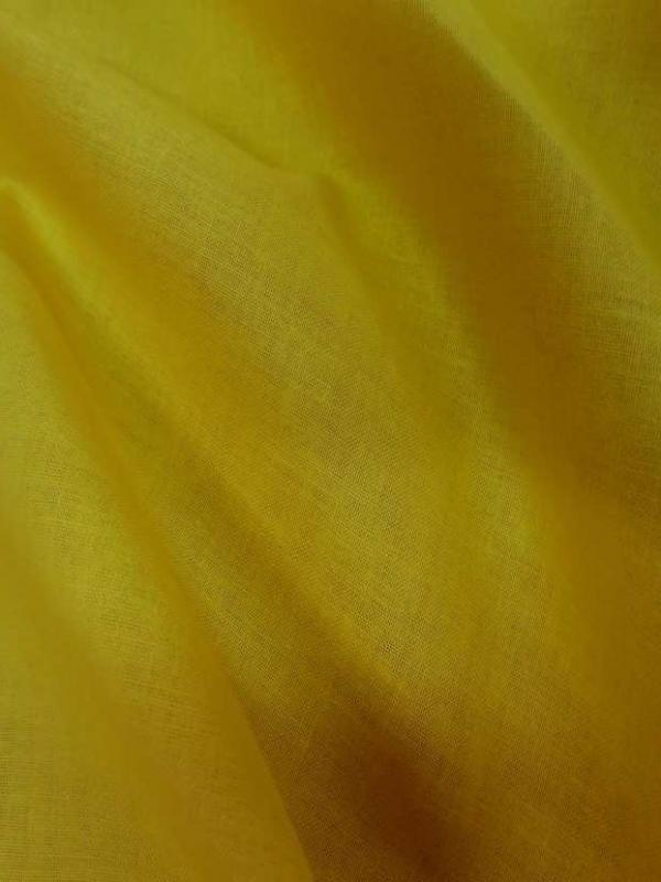 Coton uni jaune soleil