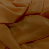 Coupon crepe de soie moutarde