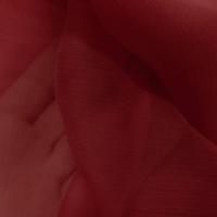 Coupon de 5m de mousseline de soie crepon ton rouge0