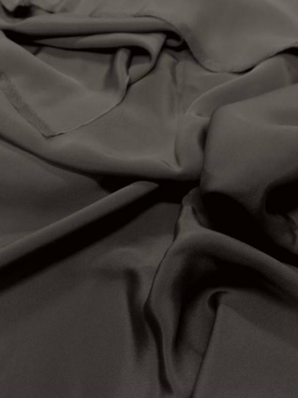 Coupon de crepe de soie kaki 1 50m