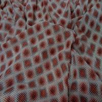 Coupon de crepe georgette imprime ton blanc rouge bordeaux7