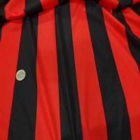 Coupon de jersey polyester a bandes rouge et noire 4m7
