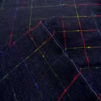 Coupon de lainage lycra leger a carreaux 2m
