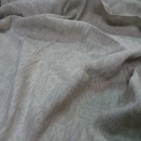 Coupon de lin melange damasse ton naturel5