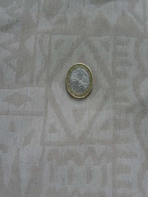 Coupon de lin melange damasse ton naturel