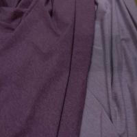 Coupon de lycra double face lie de vin chine blanc 2 80m
