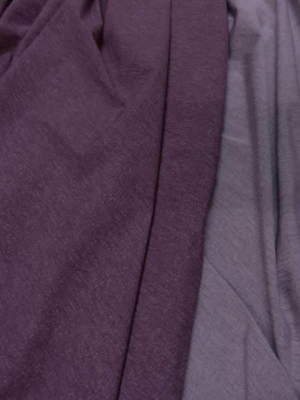 Coupon de lycra double face lie de vin chine blanc 2 80m