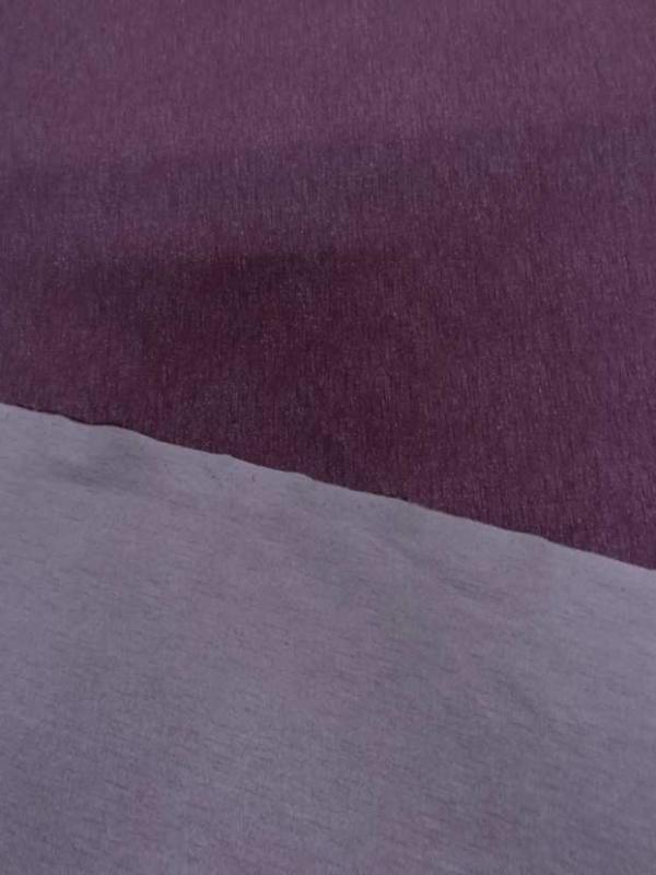Coupon de lycra double face lie de vin chine blanc 2 80m