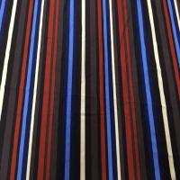 Coupon de lycra imprime rayure ton de terre 3m 1