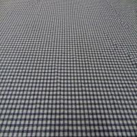 Coupon de lycra lurex a carreaux ton gris0