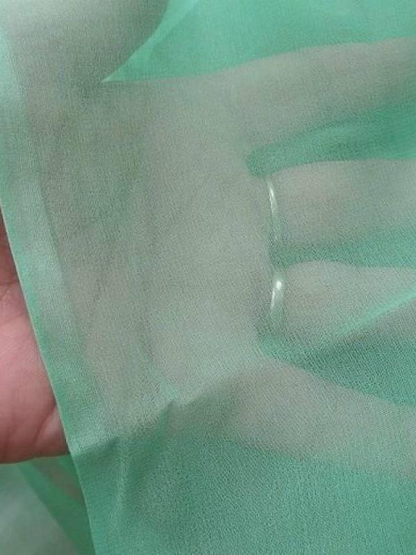 Coupon de mousseline de soie vert d eau4 
