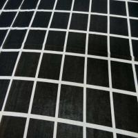 Coupon de mousseline noire a carreaux blanc 1 60m9