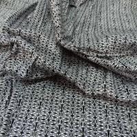 Coupon de popeline coton lycra imprime noir blanc 1 30m