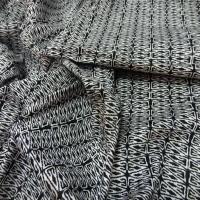 Coupon de popeline coton lycra imprime noir blanc 1 30m05