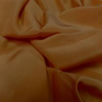 Coupon de tissu beau crepe de soie moutarde dore 1 50m sur 1 40m