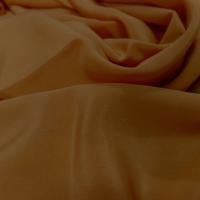 Coupon de tissu beau crepe de soie moutarde dore en ligne