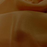 Coupon de tissu beau crepe de soie moutarde dore pas cher