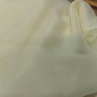 Coupon de tissu mousseline de soie jaune tres clair en ligne