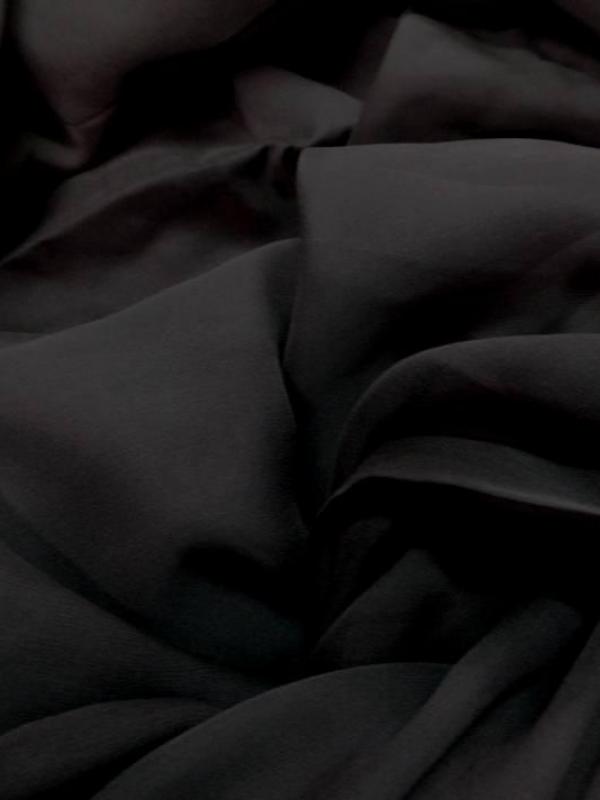 Coupon de tissu mousseline de soie marron