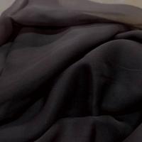 Coupon de tissu mousseline de soie marron8