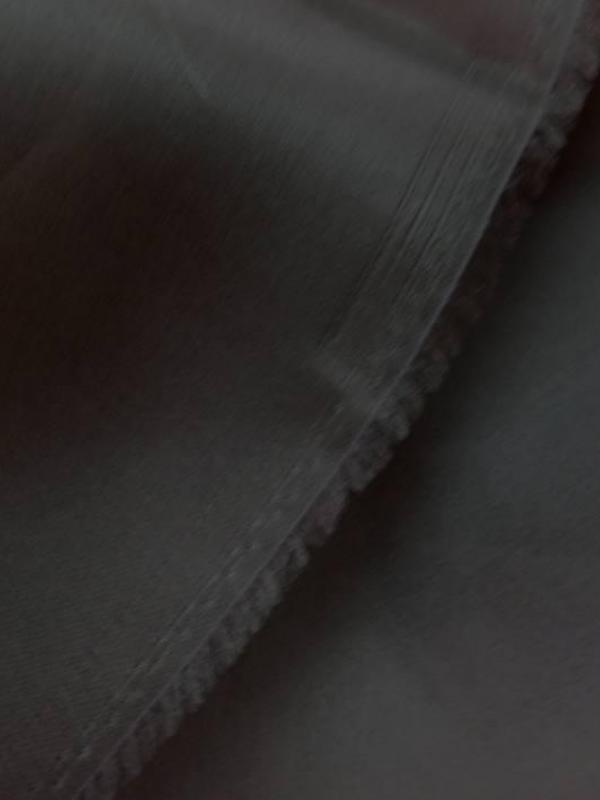 Coupon d organza de soie ton marron 1 95m