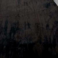 Coupon de velours a cotes marron imprime 1 50m3