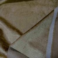 Coupon de velours coton pour l ameublement ton dore 2 4m1