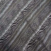 Coupon de voile froisse permanent brode gris 3 20m4