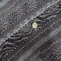 Coupon de voile froisse permanent brode gris 3 20m6