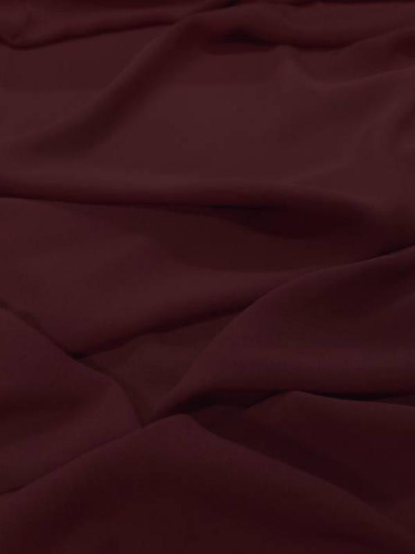 Crepe de soie 100 bordeaux