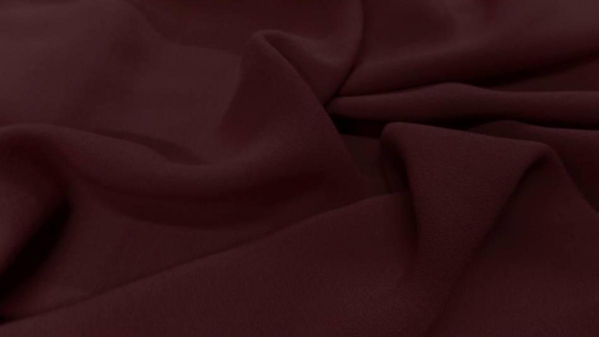 crêpe de soie 100% bordeaux