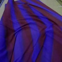 Crepe georgette a rayure ton rouille violet9 1