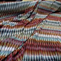 tissu Crêpe Georgette en viscose imprimé plumes