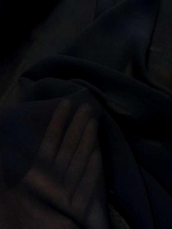 Crepe georgette en viscose noir
