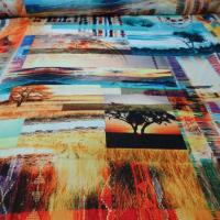 Crepe imprime paysage africain9