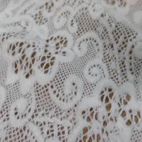 dentelle de laine mélangé blanc cassé en 1.50m de large
