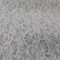 achat tissu dentelle de laine mélangé blanc cassé en 1.50m de large