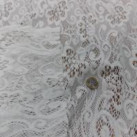 tissu dentelle de laine mélangé blanc cassé sur Marseille